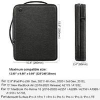 Waterproof Multifunctional Laptop Bag - 13.3-14 Inch - Black thumbnail