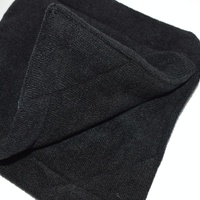 Grey Microfiber Golf Ball Cleaning Towel with Carabiner Hook thumbnail