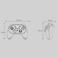 Cat Shaped Wireless Tooth Handle for Nintendo Switch - Blue thumbnail
