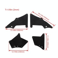 Front Wheel Fender Leather Lining For 03-17 Toyota Prado 2700 4000 Black thumbnail