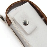 Compact Leather Golf Bag for Protection on the Go - Brown thumbnail