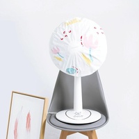 Modern Minimalist Floral Floor Fan Cover - 48cm - Yellow thumbnail