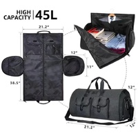 Compact Travel Suit Storage Bag - Foldable - Grey thumbnail