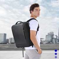 Large Capacity Cowhide Laptop Backpack with Usb & Type-c Port thumbnail