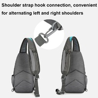 Waterproof Outdoor Sports Chest Bag Crossbody Single Shoulder Design - Lake Blue thumbnail