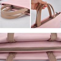 13.3 Inch Lightweight Laptop Bag with Detachable Strap - Pink thumbnail