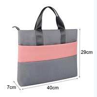 Universal Portable Laptop Liner Bag - Pink / Gray - 14.1-15.4 Inches thumbnail