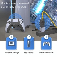 Wireless Bluetooth Game Controller for Ps5 / Ps4 / Pc - Black + White thumbnail