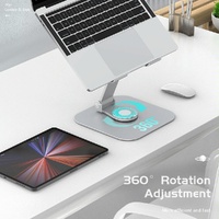 Silver Laptop Lifting Bracket - 360 Degree Rotation thumbnail