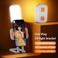 Mini Rgb Fill Light with Phone Holder - White thumbnail