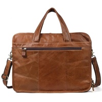 Men 15.6 Inch Business Handbag Casual Singer Shoulder Messenger Bag - Rusty Black thumbnail