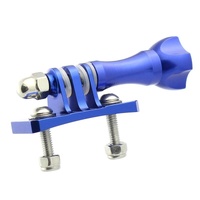 Gopro Helmet Mount Adapter for Aluminum Tripod Head - Blue thumbnail
