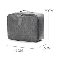 Large Capacity Cationic Trolley Suitcase for Trip Storage - Black thumbnail