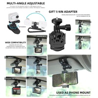360 Degree Rotating Sun Visor Camera Mount for Vlogging thumbnail