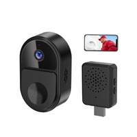 Smart Video Doorbell With Ultra Wide Angle And Two-Way Voice - Black thumbnail