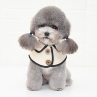Dog Shawl Saliva Towel Scarf Pet Bow Tie Jewelry Accessories - Size S - Khaki thumbnail
