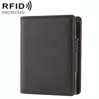 Rfid Blocking Short Wallet with Automatic Pop Up - Black thumbnail