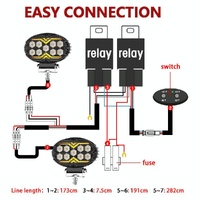5.5 Inch Elliptical Hybrid Luminous Seagull Angel Eye Car Work Light thumbnail