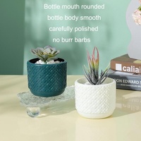 Versatile Vase for Wet and Dry Flowers - Glazed Finish Durable Design - Milk White thumbnail