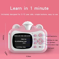Smart Digital Kids Camera - Photo & Video - no Memory Card - Pink + White thumbnail
