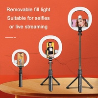 Wireless Led Double Fill Light Selfie Stick with Tripod for Live Streaming thumbnail