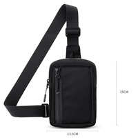Crossbody Chest Pack For Outdoor Sports Unisex Cell Phone Bag - Black thumbnail