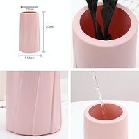 Creative Plastic Vase for Modern Decor - Simple Design - Blue thumbnail