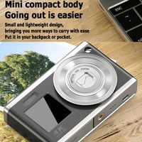4K Hd Optical Zoom Digital Camera 60Mp Dual Screen Selfie Camera No Memory - Black thumbnail