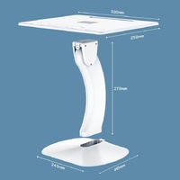 Portable Foldable Laptop Stand - Heightening Bracket Multifunctional White thumbnail