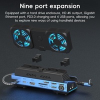 9-In-1 Usb-C Gaming Dock With Detachable Fan - Blue / Black thumbnail