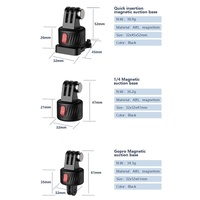 3-piece Magnetic Gimbal Base Adapter for Gopro / Insta360 Go 3 Action Camera thumbnail
