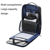 Waterproof Laptop Backpack with Usb Port - Large Capacity Lightweight Black thumbnail