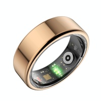 Smart Ring With Heart Rate Blood Oxygen Sleep Monitoring & Sports Modes - Size 8 - Black thumbnail