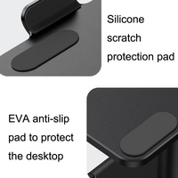 Black Portable Aluminum Laptop Support - Lifting and Raising thumbnail