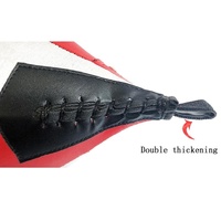 Black And White Suspended Pear-Shaped Speed Ball For Boxing - Black Red White thumbnail