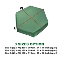 Hexagonal Bunker Toy Cover - 180x150cm - Uv Dust and Waterproof - Green thumbnail