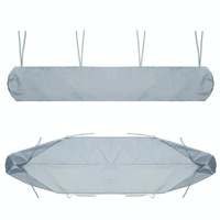 Waterproof Retractable Canopy for Outdoor Patio - 2.5m Size Dustproof Protective Cover - Black thumbnail