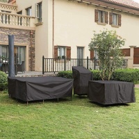 Waterproof Outdoor Furniture Cover - 213x132x74cm - Dustproof & Uv-proof - Oxford Cloth - Black thumbnail