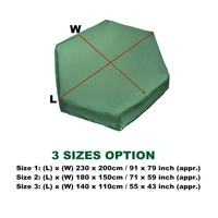 Waterproof Hexagonal Toy Cover - Uv & Dust-proof - 140x110cm - Green thumbnail