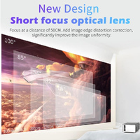 Portable Multimedia Game Projector - 25 Lumens - Black thumbnail