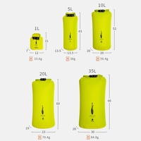 Waterproof Outdoor Storage Bag 20L Multi Function Light Thin Design Yellow thumbnail