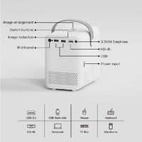 Portable Wifi Projector With Android 10 Os And Hd Display - White thumbnail