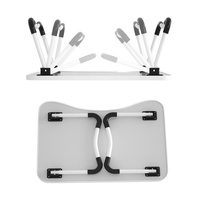 Adjustable Folding Laptop Desk - Non-slip W-shaped Legs Square Pattern Portable Cloud Design - Hcb5115A thumbnail