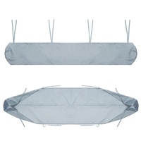 Waterproof Retractable Canopy for Outdoor Patio - 5m Size - Black thumbnail