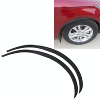 2 Pcs 45Cm Car Stickers Rubber Large Round Arc Strips Universal Fender Flares Wheel Eyebrow Decal Sticker Eyebrow Car-Covers Black Striped Round Arc S thumbnail