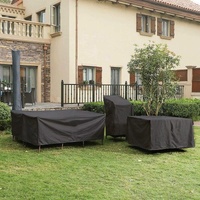 Waterproof Outdoor Furniture Cover - Protects from Dust and Uv - 123x123x74cm - Black thumbnail