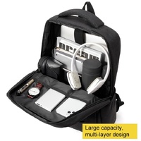 Multifunctional Laptop Backpack in Oxford Cloth - Cxs-605 - Black thumbnail