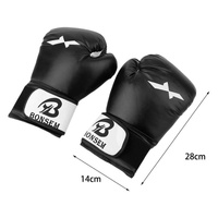 Adult Training Boxing Gloves - Black thumbnail
