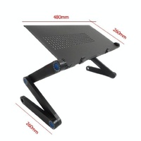 Adjustable Foldable Laptop Stand - Portable Aluminium Alloy - 360 Degree Rotation thumbnail