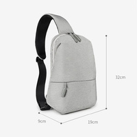 Adjustable Sports Chest Bag Lightweight & Versatile - Elegant Grey thumbnail